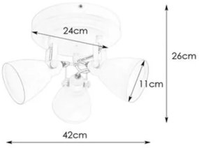 Markslöjd 108081 - Faretto da bagno FJÄLLBACKA 3xG9/20W/230V IP44 nero