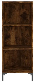 Credenza rovere fumo 34,5x32,5x180 cm in legno multistrato