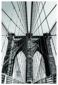 Stampa su tela Brooklyn Bridge, multicolore 145 x 95 cm