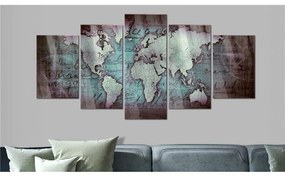 Quadri su vetro acrilico Acrylic prints – Bronze map II