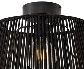 Plafoniera da esterno Japandi con corda nera IP54 - Jayla