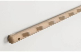 Appendiabiti da parete in legno di quercia in colore naturale Milford - Rowico