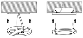 Ecolite WPCB2-18W/CR - Pannello LED LEXA LED/6/12/18W/230V nero