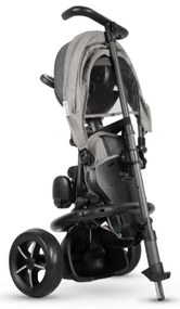 QPlay - Triciclo per bambini 3in1 RITO STAR grigio chiaro