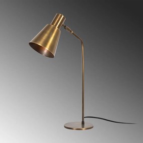 Lampada da tavolo in bronzo con paralume in metallo (altezza 50 cm) Sivani - Opviq lights