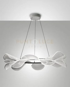 Sylvie lampadario a sospensione bianca d.72cm dimmerabile a led 300...