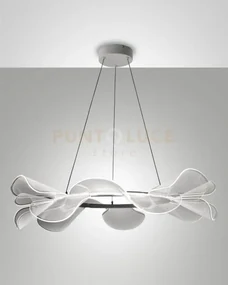 Sylvie lampadario a sospensione bianca d.72cm dimmerabile a led 300...