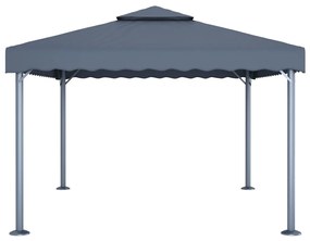 Gazebo 400x300 cm Antracite Alluminio