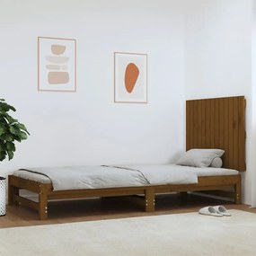 Testiera Da Parete Ambra 82,5x3x60 Cm İn Legno Massello Di Pino /