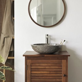 Tikamoon - Lavabo grigio in marmo Calypso Grey