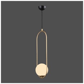 Lampada a sospensione color oro, altezza 146 cm Arch - Squid Lighting