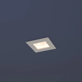 Faro LED da incasso Luce INDIRETTA 8W Quadrato Foro da 90x90mm a 98x98mm Colore  Bianco Caldo 2.700K
