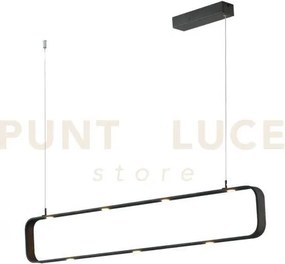 Lampadario a sospensione led moka marrone 45w 3780lm 4000k dimmerab...