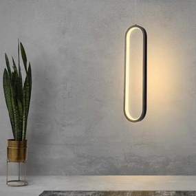 Lampadario LED a sospensione con filo LED/13W/230V 4000K nero