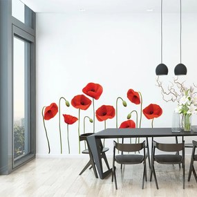 Set di adesivi murali Vermeil Poppies, 60 x 70 cm - Ambiance