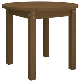 Tavolino da salotto miele Ø 55x45 cm in legno massello di pino