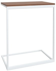 Tavolino da Salotto Bianco 55x35x66 cm in Legno Multistrato