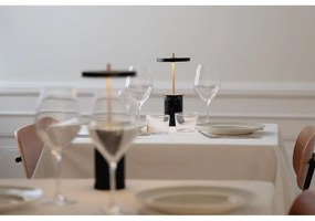 Lampada da tavolo dimmerabile a LED in marmo nero con paralume in metallo (altezza 25,5 cm) Asteria Move Mini - UMAGE