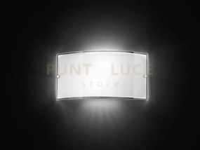 Applique in vetro bianco lucido drop 2 luci attacco e27