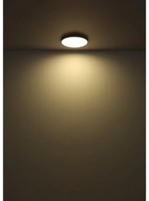 Globo 41566-15S - Plafoniera LED NIELSEN LED/15W/230V diametro 23 cm nero