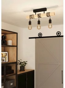 Eglo 55247 - Plafoniera a montaggio superficiale TOWNSHEND 3xE27/60W/230V