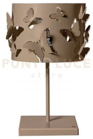 Lampada da tavolo moderna farfallosa beige