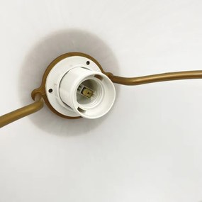 Lampadario regolabile RAMONA 1xE27/60W/230V marrone/bianco/rovere