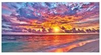 Stampa su tela Nuvole color, multicolore 145 x 75 cm