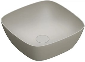 Catalano Green lavabo 40x40 cm quadrata da appoggio grigio/pietra 0622400023
