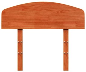Testiera marrone cera 90 cm in legno massello di pino