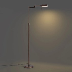 Lampada da terra di design bronzo scuro incl. LED con dimmer touch - Notia