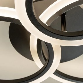 Brilagi - Lampadario a plafone LED dimmerabile ORBITS LED/40W/230V 3000-6500K nero + +TC