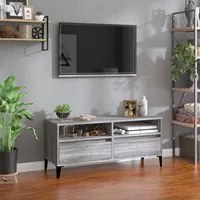 Mobile Porta TV Grigio Sonoma 100x34,5x44,5cm Legno Multistratocod mxl 103886