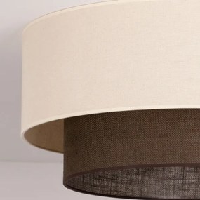 Brilagi - Plafoniera LED BOHO STYLE 3xE27/15W/230V Ø 60 cm crema/marrone