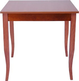 Tavolo fisso in legno con gamba a sciabola RISTORANTE misura 90x90 CILIEGIO