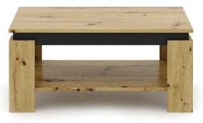 Tavolino da salotto LUNO rovere artisan/nero