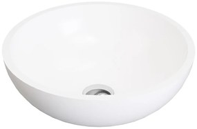 Lavabo bagno tondo 40 cm in Solid Surface Bianco - IMJA
