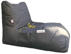 Poltrona pouf da esterno grigio