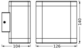 Ledvance - Applique a LED da esterno ENDURA STYLE DALLAS LED/9W/230V IP44