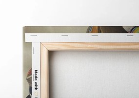 Quadro su tela – Design astratto dorato