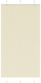 Tenda Plissettata Crema 105x200 Cm Larghezza Tessuto 104,4 Cm /