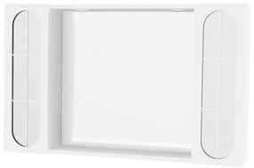 Pensile con luce Classica bianco lucido L 92 x H 57 x P 15.5 cm