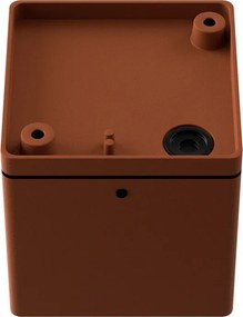 Applique da soffitto Quadrata GU10 IP54 in Alluminio e Vetro - Corten