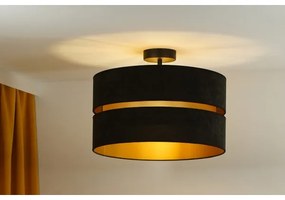Duolla - Lampadario a plafone DUO 1xE27/15W/230V diametro 40 cm nero/oro