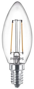 Lampadina LED 2W Vetro Fiamma (250lm) E14 - Philips