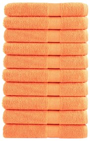 Asciugamani Solund 10 Pz Arancione 100x200 Cm 600 G/m² /