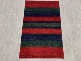 Loribaft Tappeto 80x130 Verde (Iran) Annodato A Mano