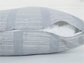 Set copripiumino e federa grigio in crêpe per letto singolo 140x200 cm Honey Comb – B.E.S.