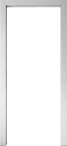 Telaio per porta Passaggio in legno impiallacciatura - pellicola CLP bianco L 80 x H 210 cm