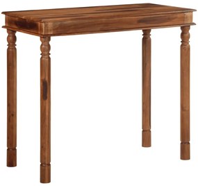Tavolo Da Bar 120x60x107 Cm İn Legno Massello Di Acacia /
